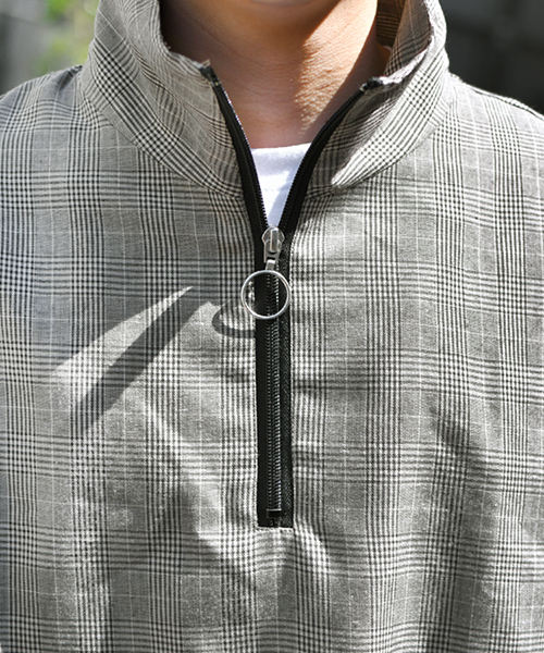 kutir（クティール）の「【ビッグシルエット】ハーフジッププルオーバー（シャツ/ブラウス・メンズ・ベージュ系その他/ホワイト系その他/ブラック/ブルー系その他/ブラウン系その他/ネイビー・MEDIUM/LARGE）」の12枚目の写真