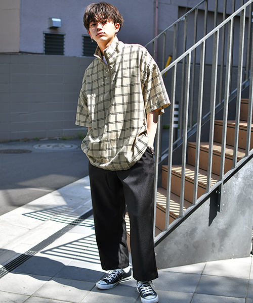 kutir（クティール）の「【ビッグシルエット】ハーフジッププルオーバー（シャツ/ブラウス・メンズ・ベージュ系その他/ホワイト系その他/ブラック/ブルー系その他/ブラウン系その他/ネイビー・MEDIUM/LARGE）」の13枚目の写真