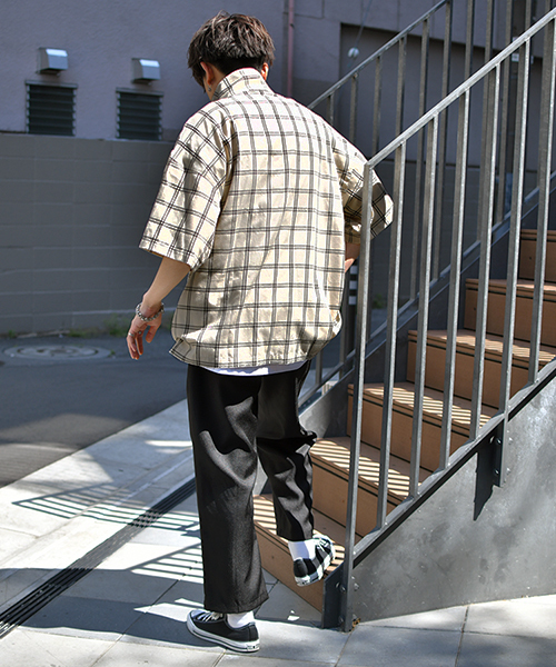 kutir（クティール）の「【ビッグシルエット】ハーフジッププルオーバー（シャツ/ブラウス・メンズ・ベージュ系その他/ホワイト系その他/ブラック/ブルー系その他/ブラウン系その他/ネイビー・MEDIUM/LARGE）」の15枚目の写真