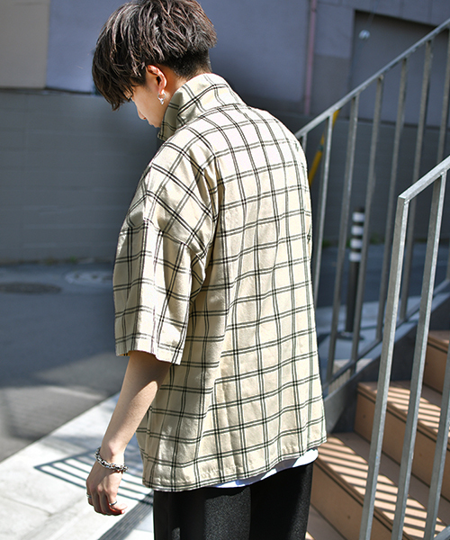 kutir（クティール）の「【ビッグシルエット】ハーフジッププルオーバー（シャツ/ブラウス・メンズ・ベージュ系その他/ホワイト系その他/ブラック/ブルー系その他/ブラウン系その他/ネイビー・MEDIUM/LARGE）」の16枚目の写真