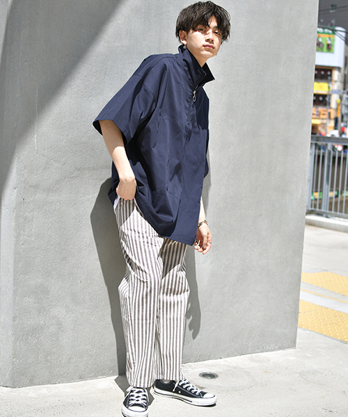 kutir（クティール）の「【ビッグシルエット】ハーフジッププルオーバー（シャツ/ブラウス・メンズ・ベージュ系その他/ホワイト系その他/ブラック/ブルー系その他/ブラウン系その他/ネイビー・MEDIUM/LARGE）」の19枚目の写真