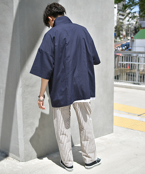 kutir（クティール）の「【ビッグシルエット】ハーフジッププルオーバー（シャツ/ブラウス・メンズ・ベージュ系その他/ホワイト系その他/ブラック/ブルー系その他/ブラウン系その他/ネイビー・MEDIUM/LARGE）」の21枚目の写真