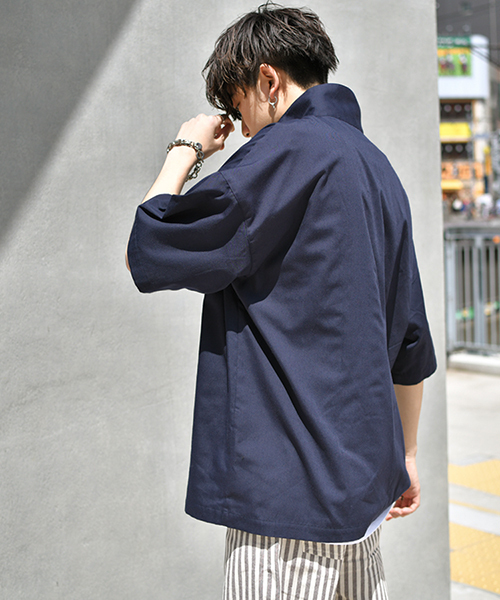 kutir（クティール）の「【ビッグシルエット】ハーフジッププルオーバー（シャツ/ブラウス・メンズ・ベージュ系その他/ホワイト系その他/ブラック/ブルー系その他/ブラウン系その他/ネイビー・MEDIUM/LARGE）」の22枚目の写真