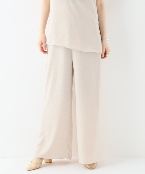 CITYSHOP（シティーショップ）の「ヴィンテージサテンフレアパンツ（その他パンツ・レディース・カーキ/ベージュ・FREE）」の7枚目の写真