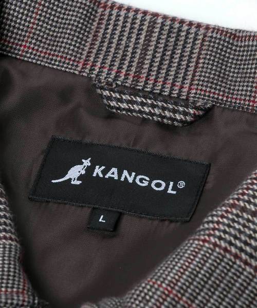 KANGOL（カンゴール）の「KANGOL/カンゴール オーバーサイズ チェック スイングトップ ブルゾン（ブルゾン・メンズ・ブラウン/グレー・M/L）」の7枚目の写真