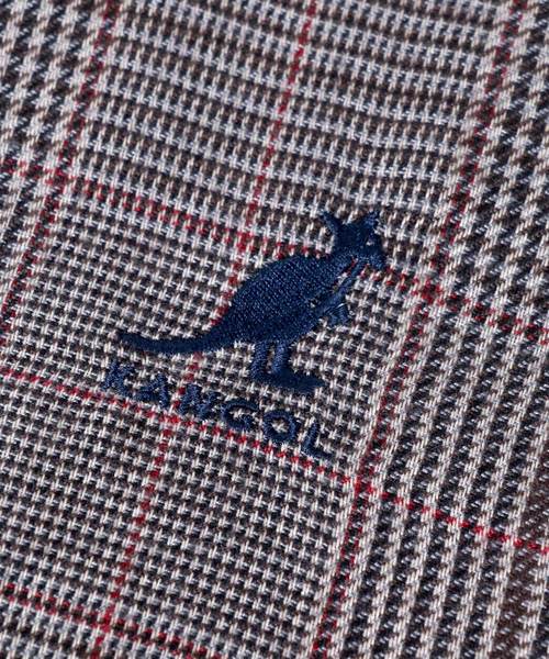 KANGOL（カンゴール）の「KANGOL/カンゴール オーバーサイズ チェック スイングトップ ブルゾン（ブルゾン・メンズ・ブラウン/グレー・M/L）」の8枚目の写真