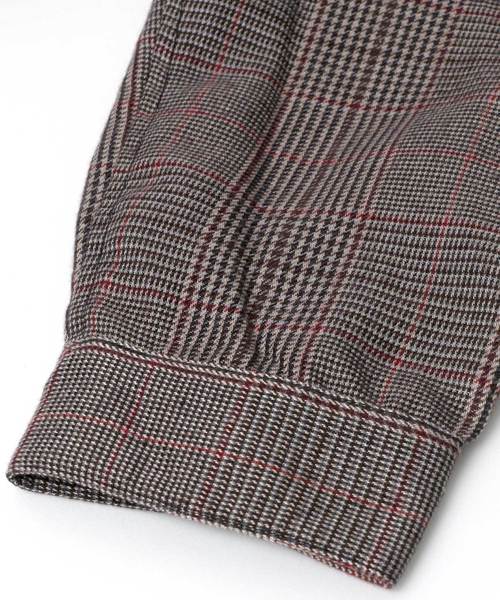 KANGOL（カンゴール）の「KANGOL/カンゴール オーバーサイズ チェック スイングトップ ブルゾン（ブルゾン・メンズ・ブラウン/グレー・M/L）」の9枚目の写真