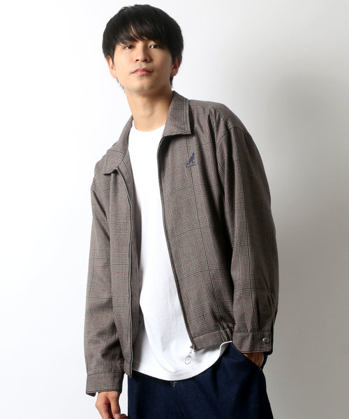 KANGOL（カンゴール）の「KANGOL/カンゴール オーバーサイズ チェック スイングトップ ブルゾン（ブルゾン・メンズ・ブラウン/グレー・M/L）」の20枚目の写真