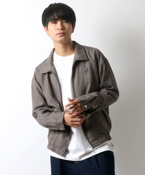 KANGOL（カンゴール）の「KANGOL/カンゴール オーバーサイズ チェック スイングトップ ブルゾン（ブルゾン・メンズ・ブラウン/グレー・M/L）」の19枚目の写真