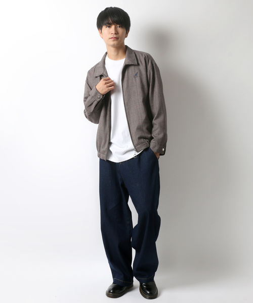 KANGOL（カンゴール）の「KANGOL/カンゴール オーバーサイズ チェック スイングトップ ブルゾン（ブルゾン・メンズ・ブラウン/グレー・M/L）」の16枚目の写真