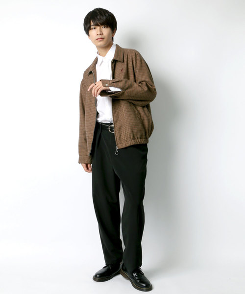 KANGOL（カンゴール）の「KANGOL/カンゴール オーバーサイズ チェック スイングトップ ブルゾン（ブルゾン・メンズ・ブラウン/グレー・M/L）」の14枚目の写真