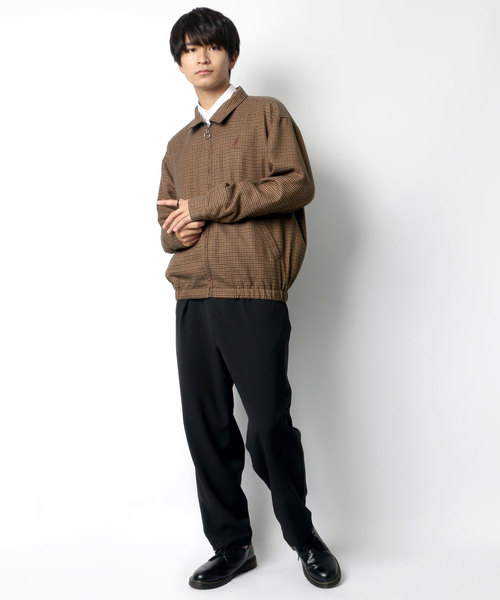 KANGOL（カンゴール）の「KANGOL/カンゴール オーバーサイズ チェック スイングトップ ブルゾン（ブルゾン・メンズ・ブラウン/グレー・M/L）」の13枚目の写真