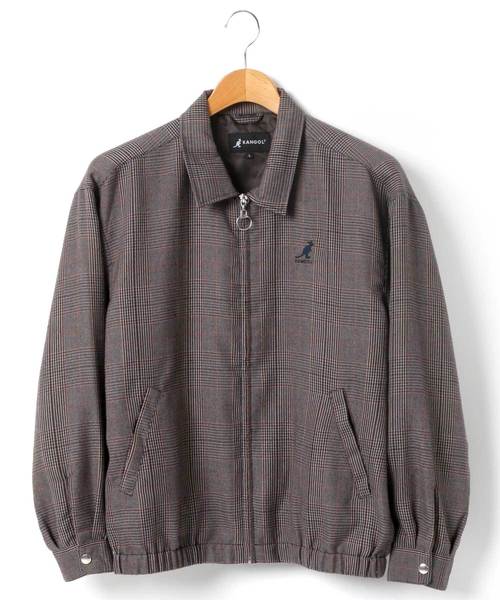 KANGOL（カンゴール）の「KANGOL/カンゴール オーバーサイズ チェック スイングトップ ブルゾン（ブルゾン・メンズ・ブラウン/グレー・M/L）」の22枚目の写真