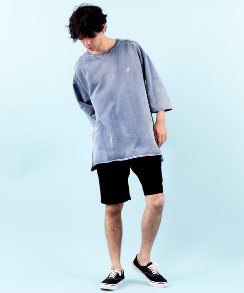 KANGOL（カンゴール）の「【別注】KANGOL×８(eight) コラボビッグシルエット半袖Tシャツ（Tシャツ/カットソー・メンズ・ライトインディゴブルー/ダークインディゴブルー・FREE）」の8枚目の写真