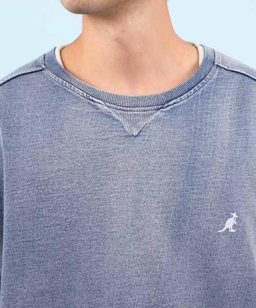 KANGOL（カンゴール）の「【別注】KANGOL×８(eight) コラボビッグシルエット半袖Tシャツ（Tシャツ/カットソー・メンズ・ライトインディゴブルー/ダークインディゴブルー・FREE）」の12枚目の写真