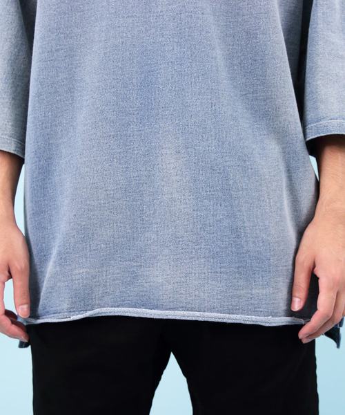 KANGOL（カンゴール）の「【別注】KANGOL×８(eight) コラボビッグシルエット半袖Tシャツ（Tシャツ/カットソー・メンズ・ライトインディゴブルー/ダークインディゴブルー・FREE）」の13枚目の写真