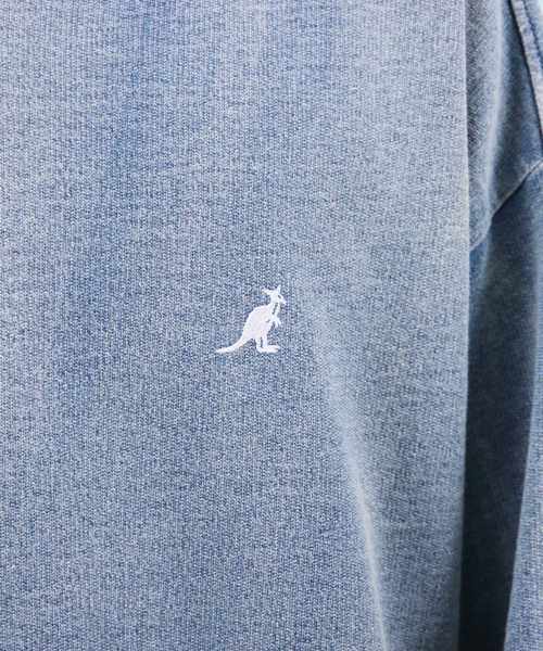 KANGOL（カンゴール）の「【別注】KANGOL×８(eight) コラボビッグシルエット半袖Tシャツ（Tシャツ/カットソー・メンズ・ライトインディゴブルー/ダークインディゴブルー・FREE）」の14枚目の写真