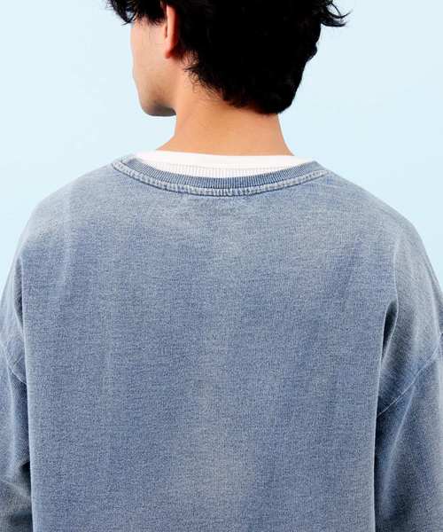 KANGOL（カンゴール）の「【別注】KANGOL×８(eight) コラボビッグシルエット半袖Tシャツ（Tシャツ/カットソー・メンズ・ライトインディゴブルー/ダークインディゴブルー・FREE）」の18枚目の写真