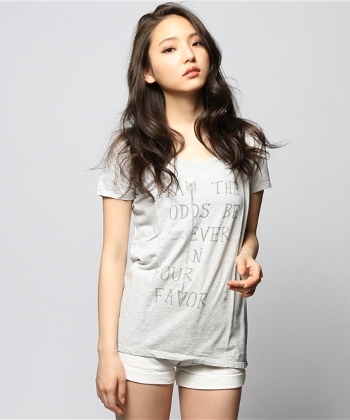 goa(ゴア)の「Arrow&Favor Tシャツ(Tシャツ/カットソー・レディース・ホワイト/グレー/グレー系その他/ライトブルー・FREE)」の2枚目の写真