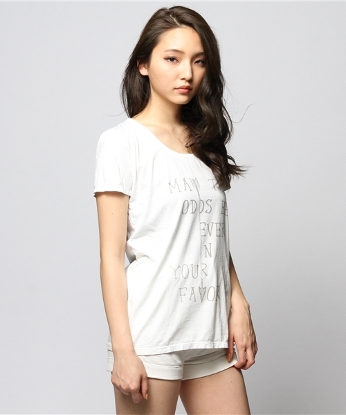 goa(ゴア)の「Arrow&Favor Tシャツ(Tシャツ/カットソー・レディース・ホワイト/グレー/グレー系その他/ライトブルー・FREE)」の1枚目の写真