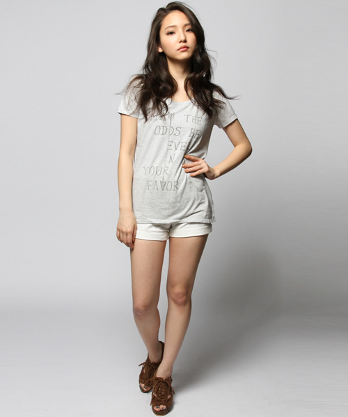 goa(ゴア)の「Arrow&Favor Tシャツ(Tシャツ/カットソー・レディース・ホワイト/グレー/グレー系その他/ライトブルー・FREE)」の8枚目の写真