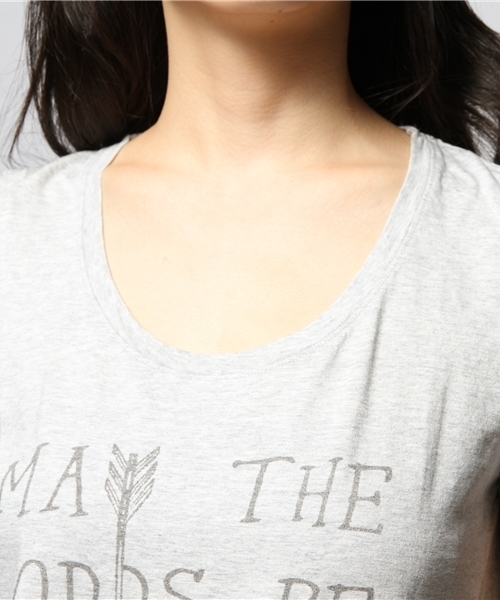 goa(ゴア)の「Arrow&Favor Tシャツ(Tシャツ/カットソー・レディース・ホワイト/グレー/グレー系その他/ライトブルー・FREE)」の9枚目の写真