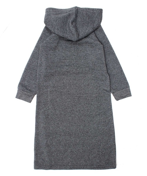 THE CASUAL(カジュアル)の「パイル起毛マキシパーカーワンピース キッズ(ワンピース・キッズ・ブラック/ベージュ/ピンク/杢グレー/ヘザーチャコール・110/120/130/140/150/160)」の8枚目の写真