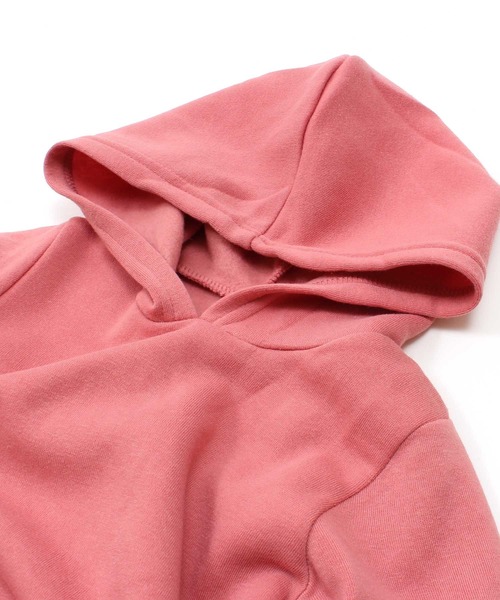 THE CASUAL(カジュアル)の「パイル起毛マキシパーカーワンピース キッズ(ワンピース・キッズ・ブラック/ベージュ/ピンク/杢グレー/ヘザーチャコール・110/120/130/140/150/160)」の7枚目の写真