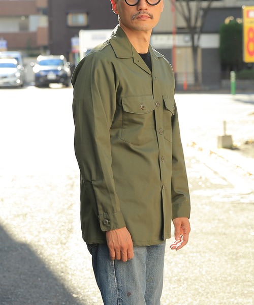 MILITARY（ミリタリー）の「米軍 OG-507 ユーティリティーシャツ（シャツ/ブラウス・メンズ・オリーブ・M/L）」の5枚目の写真