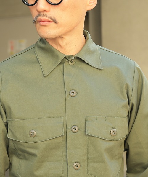 MILITARY（ミリタリー）の「米軍 OG-507 ユーティリティーシャツ（シャツ/ブラウス・メンズ・オリーブ・M/L）」の16枚目の写真