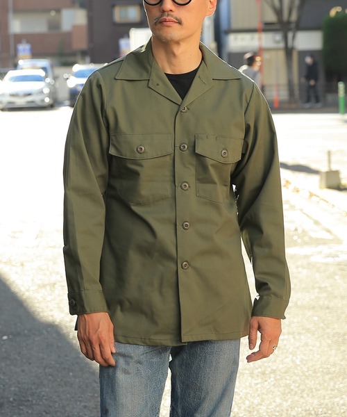 MILITARY(ミリタリー)の「米軍 OG-507 ユーティリティーシャツ(シャツ/ブラウス・メンズ・オリーブ・M/L/14 1/2)」の11枚目の写真