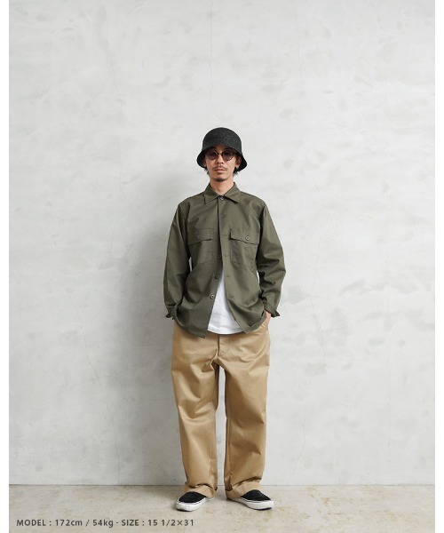 MILITARY(ミリタリー)の「米軍 OG-507 ユーティリティーシャツ(シャツ/ブラウス・メンズ・オリーブ・M/L/14 1/2)」の10枚目の写真