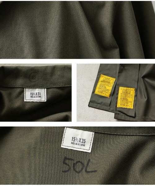 MILITARY(ミリタリー)の「米軍 OG-507 ユーティリティーシャツ(シャツ/ブラウス・メンズ・オリーブ・M/L/14 1/2)」の12枚目の写真