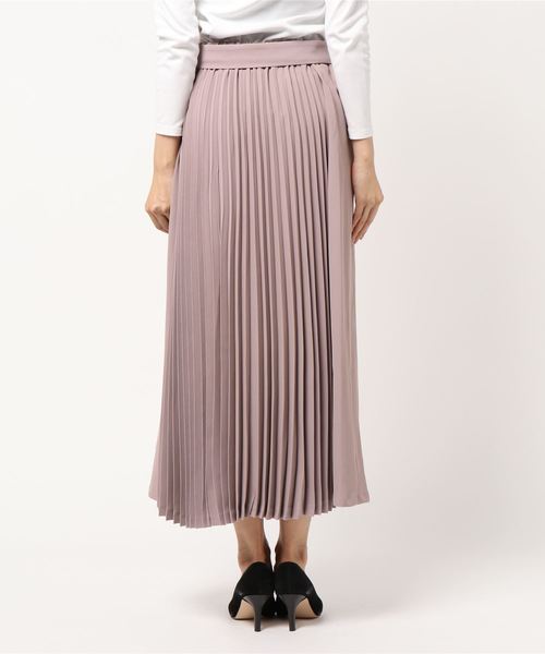 DouDou（ドゥドゥ）の「プリーツ切替スカート2（スカート・レディース・ブラック/ブラウン/バイオレット/ベージュ・38/36）」の6枚目の写真