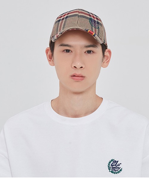 ROMANTIC CROWN(ロマンティッククラウン)の「オールドチェックボールキャップ(キャップ・レディース・ベージュ・FREE)」の2枚目の写真