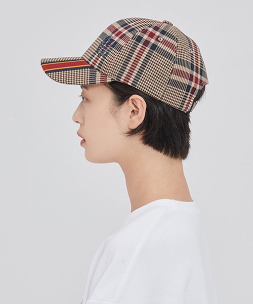 ROMANTIC CROWN(ロマンティッククラウン)の「オールドチェックボールキャップ(キャップ・レディース・ベージュ・FREE)」の6枚目の写真