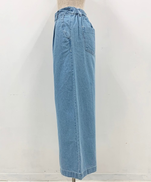 PICCIN(ピッチン)の「【WEB限定】ワンタックワイドデニムパンツ(デニムパンツ・レディース・ブルー/アイボリー・M)」の9枚目の写真