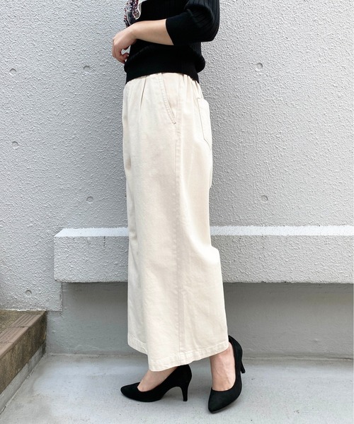 PICCIN(ピッチン)の「【WEB限定】ワンタックワイドデニムパンツ(デニムパンツ・レディース・ブルー/アイボリー・M)」の14枚目の写真