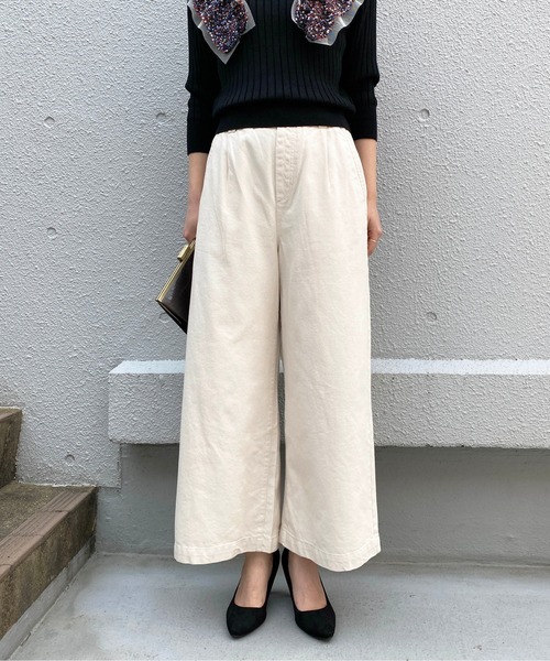 PICCIN(ピッチン)の「【WEB限定】ワンタックワイドデニムパンツ(デニムパンツ・レディース・ブルー/アイボリー・M)」の15枚目の写真