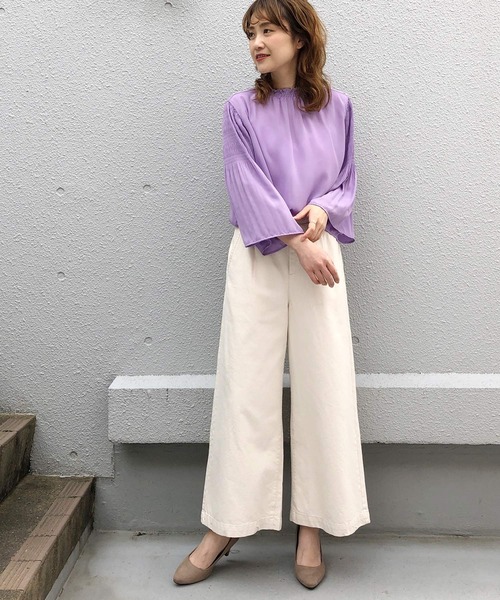 PICCIN(ピッチン)の「【WEB限定】ワンタックワイドデニムパンツ(デニムパンツ・レディース・ブルー/アイボリー・M)」の21枚目の写真