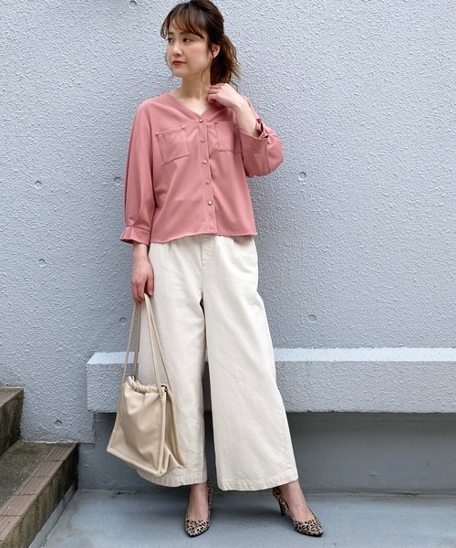 PICCIN(ピッチン)の「【WEB限定】ワンタックワイドデニムパンツ(デニムパンツ・レディース・ブルー/アイボリー・M)」の19枚目の写真