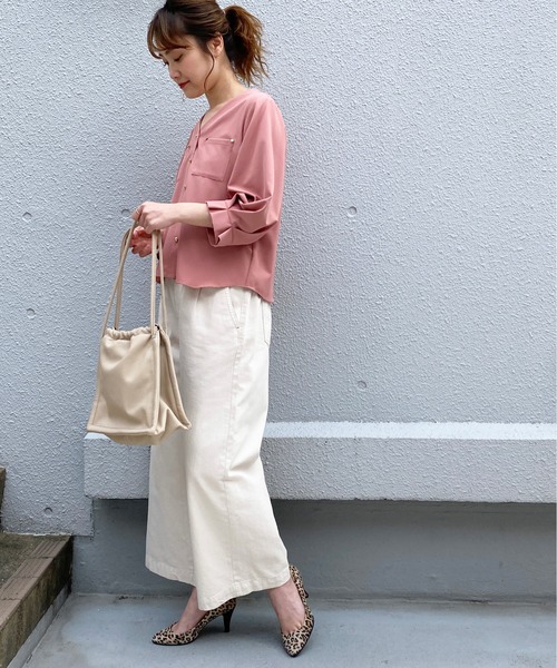 PICCIN(ピッチン)の「【WEB限定】ワンタックワイドデニムパンツ(デニムパンツ・レディース・ブルー/アイボリー・M)」の18枚目の写真