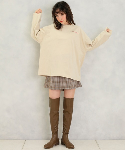 one after another NICE CLAUP(ワンアフターアナザーナイスクラップ)の「クリアベルト付きフレアショートパンツ(その他パンツ・レディース・ベージュ/カーキ/ブラック系その他/ブラウン系その他・FREE)」の14枚目の写真