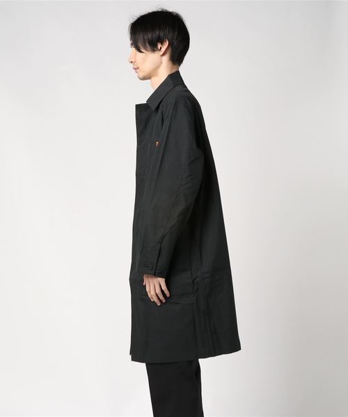 UNIVERSAL OVERALL（ユニバーサルオーバーオール）の「【UNIVERSAL OVERALL】 SUTEN COLLAR COAT / U2013503（ステンカラーコート・メンズ・ブラック/ベージュ/カーキ・SMALL/MEDIUM/LARGE）」の4枚目の写真
