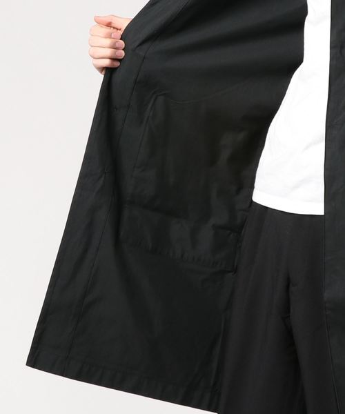 UNIVERSAL OVERALL（ユニバーサルオーバーオール）の「【UNIVERSAL OVERALL】 SUTEN COLLAR COAT / U2013503（ステンカラーコート・メンズ・ブラック/ベージュ/カーキ・SMALL/MEDIUM/LARGE）」の6枚目の写真