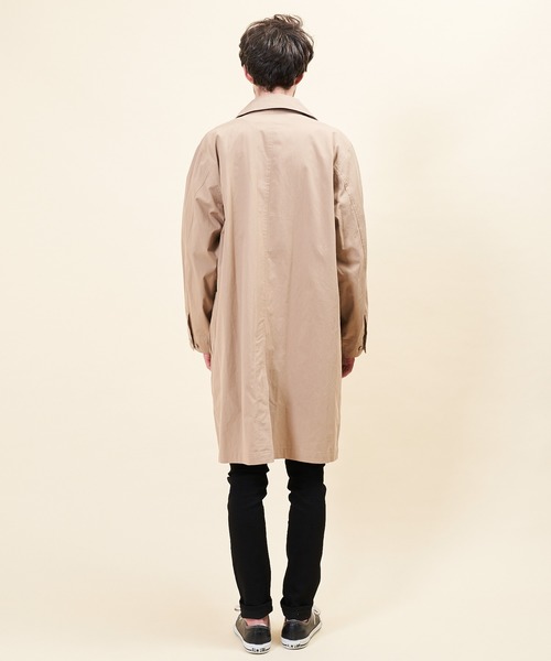 UNIVERSAL OVERALL（ユニバーサルオーバーオール）の「【UNIVERSAL OVERALL】 SUTEN COLLAR COAT / U2013503（ステンカラーコート・メンズ・ブラック/ベージュ/カーキ・SMALL/MEDIUM/LARGE）」の11枚目の写真