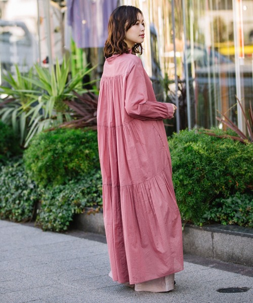 Munich（ミューニック）の「コットンローンバックティアードワンピース