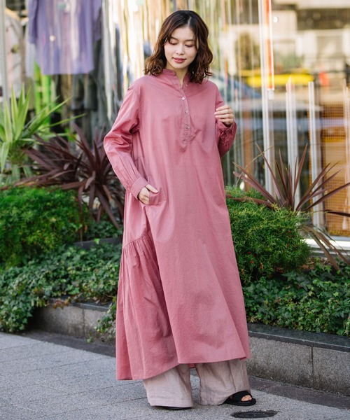 モダンガールワンピース 4 ピンク 大きいサイズ＞ワンピース＋カーディガンセットアップ marun 通販