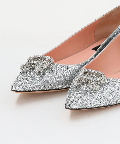 ROCHAS PARIS Rビジュー フラットシューズ ROCHAS PARIS Rビジュー フラットシューズ - メルカリ