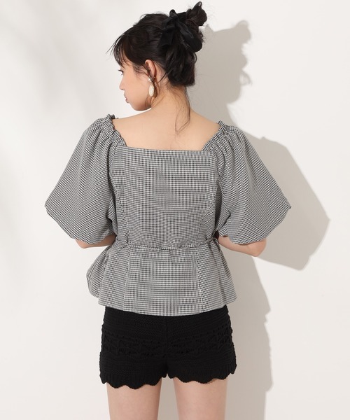 one after another NICE CLAUP（ワンアフターアナザーナイスクラップ）の「かぎ針ニットショートパンツ（その他パンツ・レディース・アイボリー/ブラック/ベージュ・FREE）」の14枚目の写真